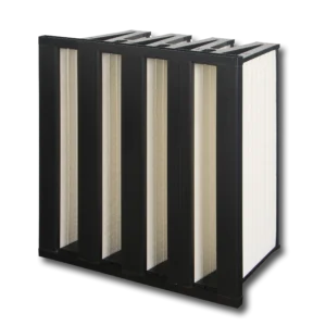 V-ćelijski kompaktni filter visokih performansi sa crnim ramom