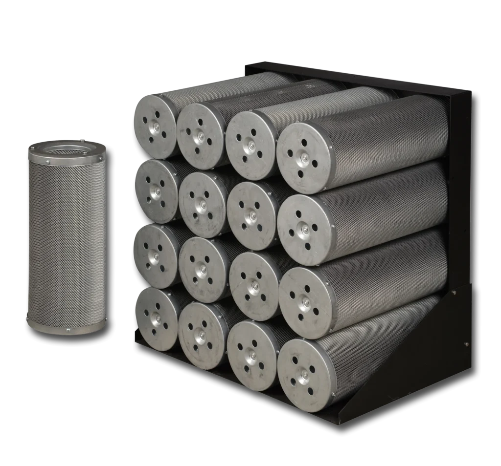 Modularni filter sa patronama ispunjenim aktivnim ugljem za gasnofaznu filtraciju